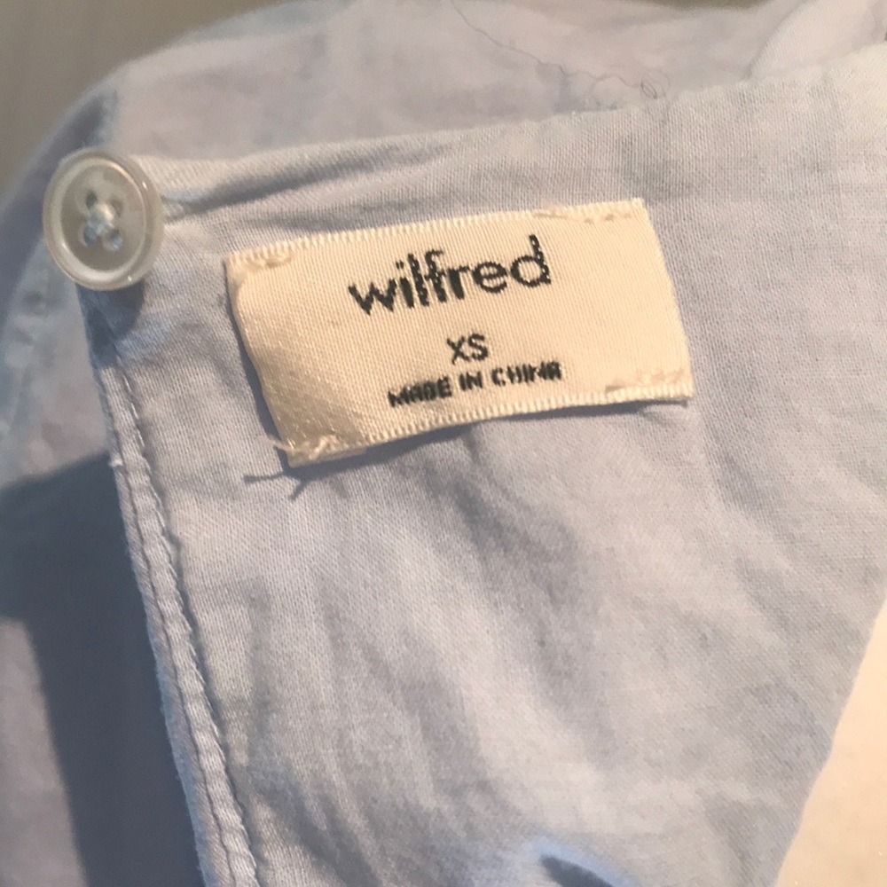 “WILFRED” LESSINE Blue Smock Dress . - Picture 13 of 16
